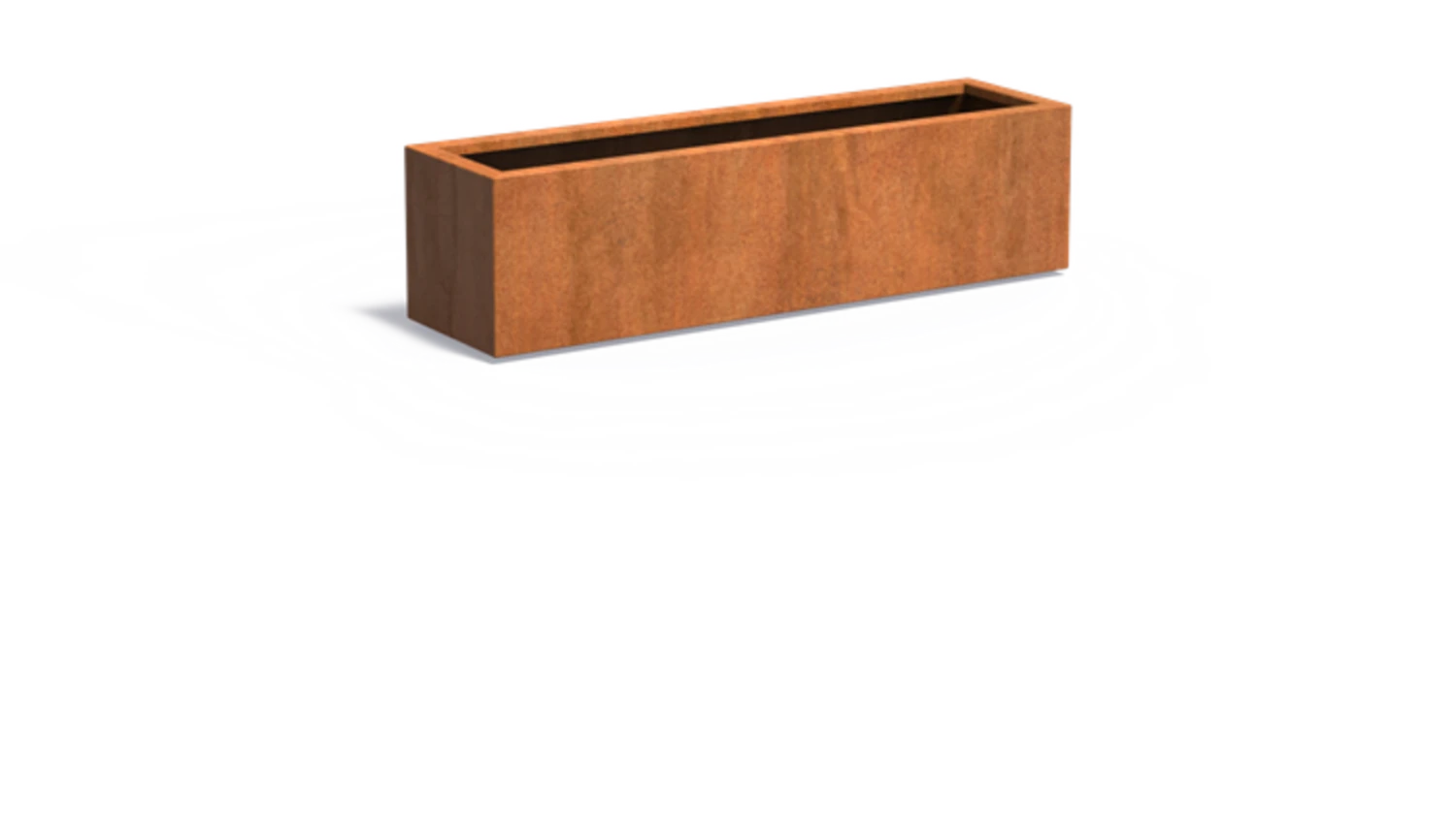 Pflanzgefäß Carrez Aus Cortenstahl - Rechteckig, 150 X 40 X 40 Cm – Bild 2