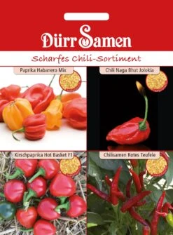 Scharfes Chilisortiment