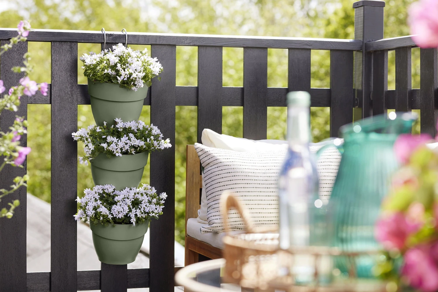 Elho Vibia Campana Vertical Forest Set/3, Pistazien Grün – Bild 2