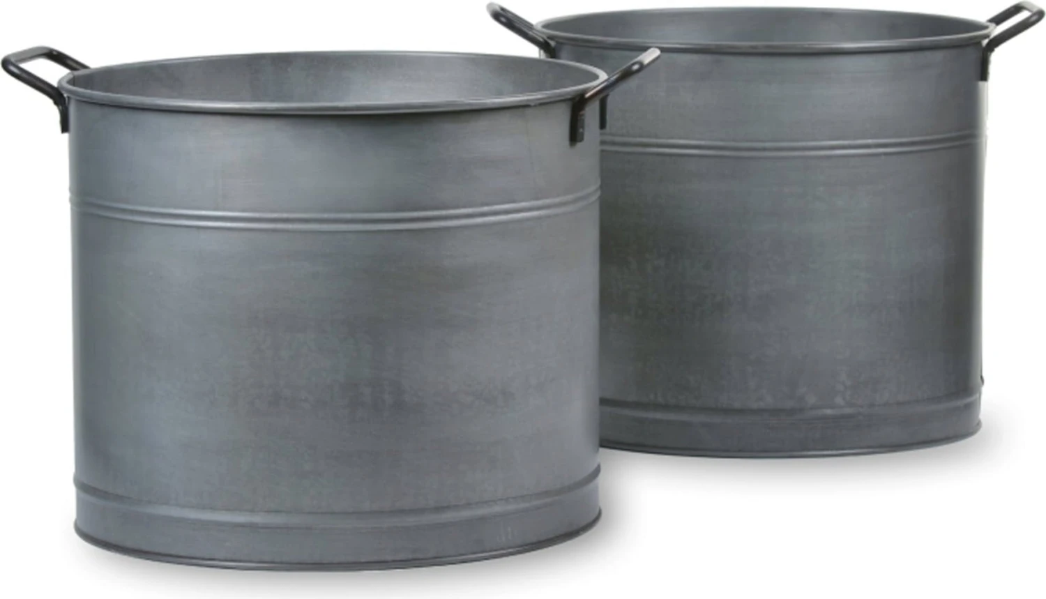 2er Set Verzinkte Pflanzkübel – Bild 9