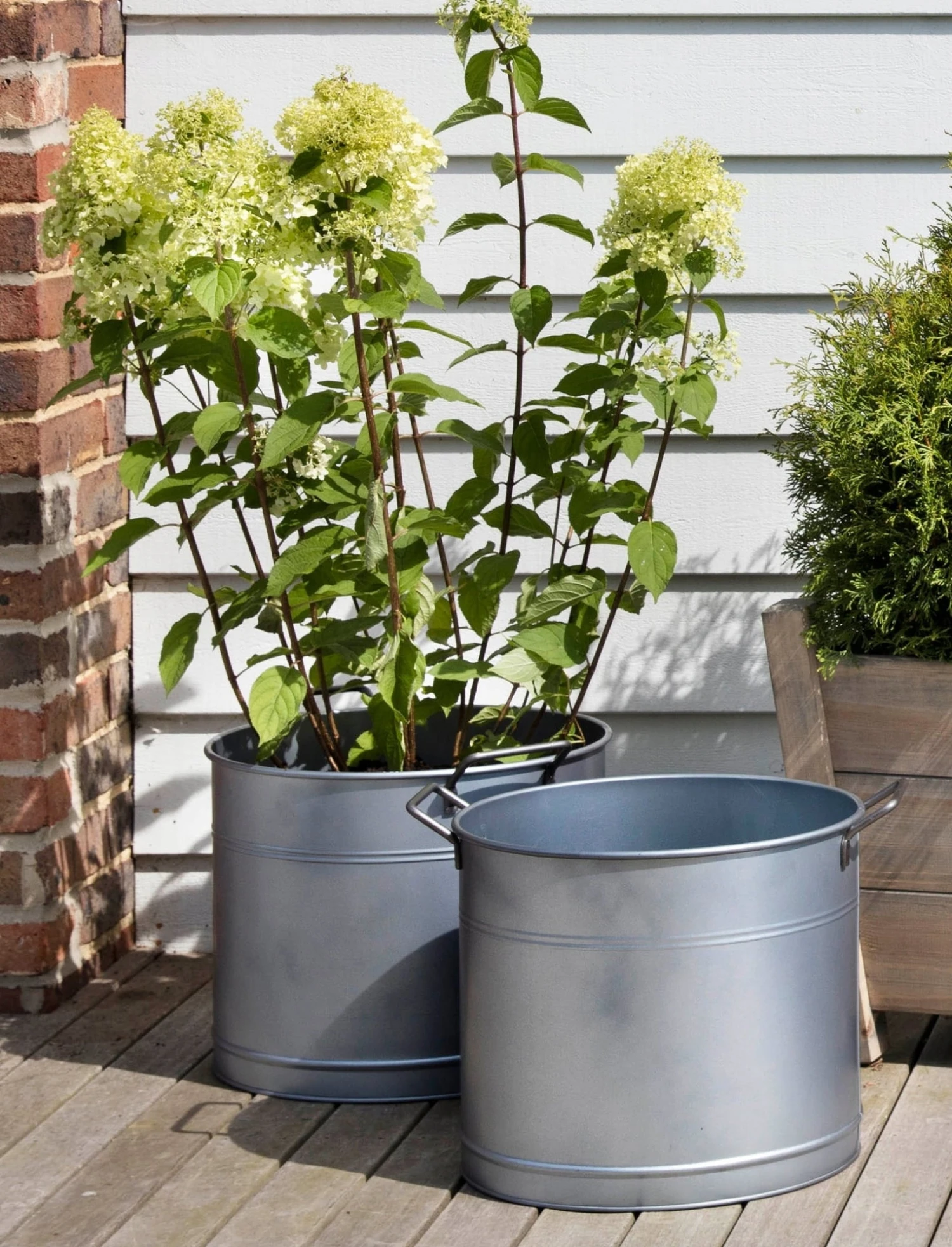 2er Set Verzinkte Pflanzkübel – Bild 8