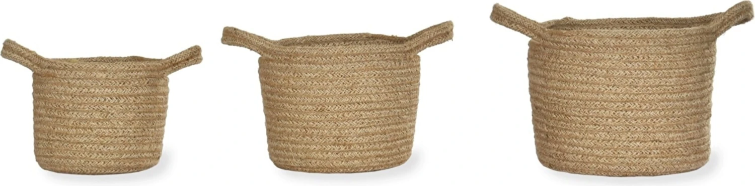 Gewebte Pflanzentöpfe 3er Set – Bild 4