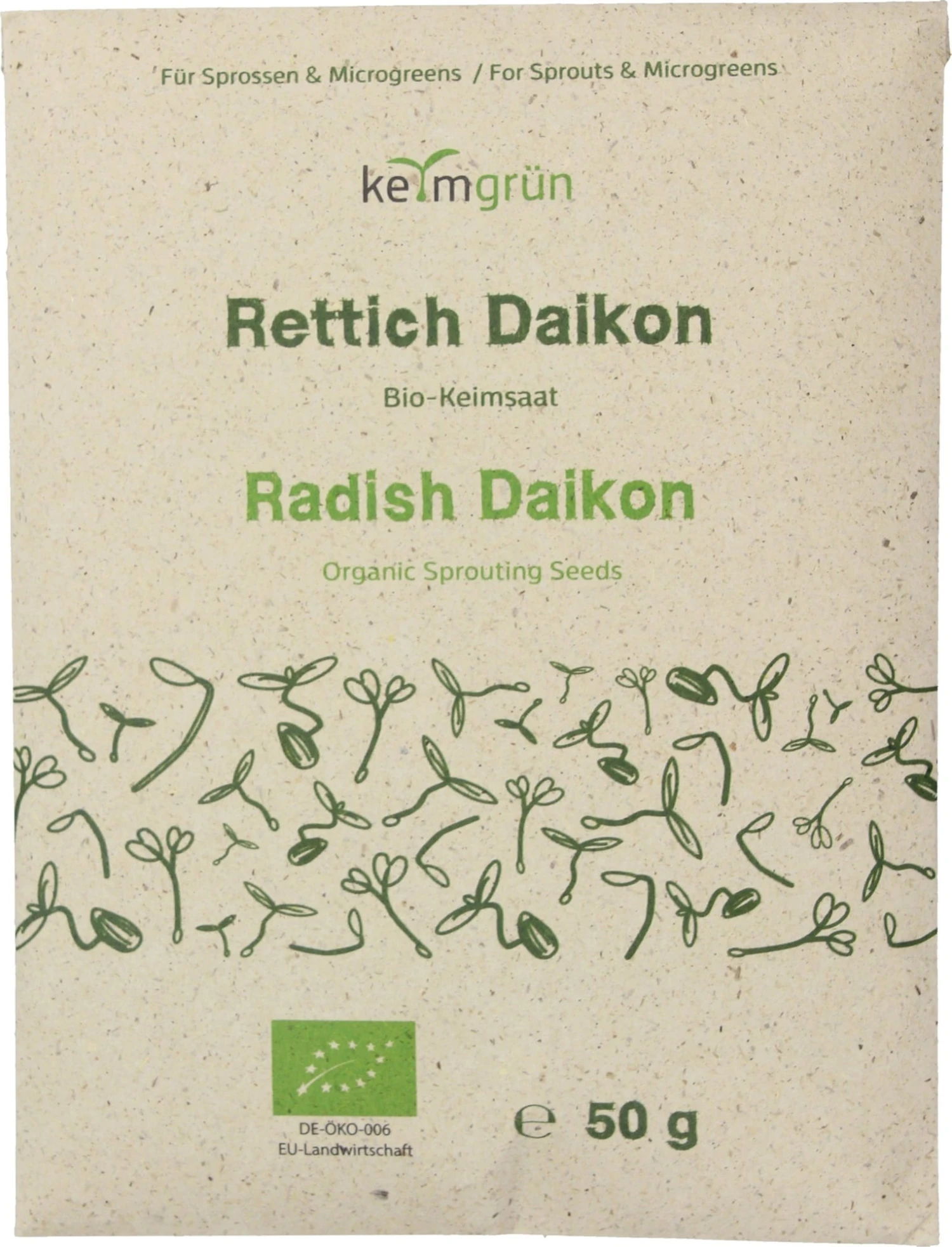 Bio-Keimsaat Rettich, 50 G – Bild 2