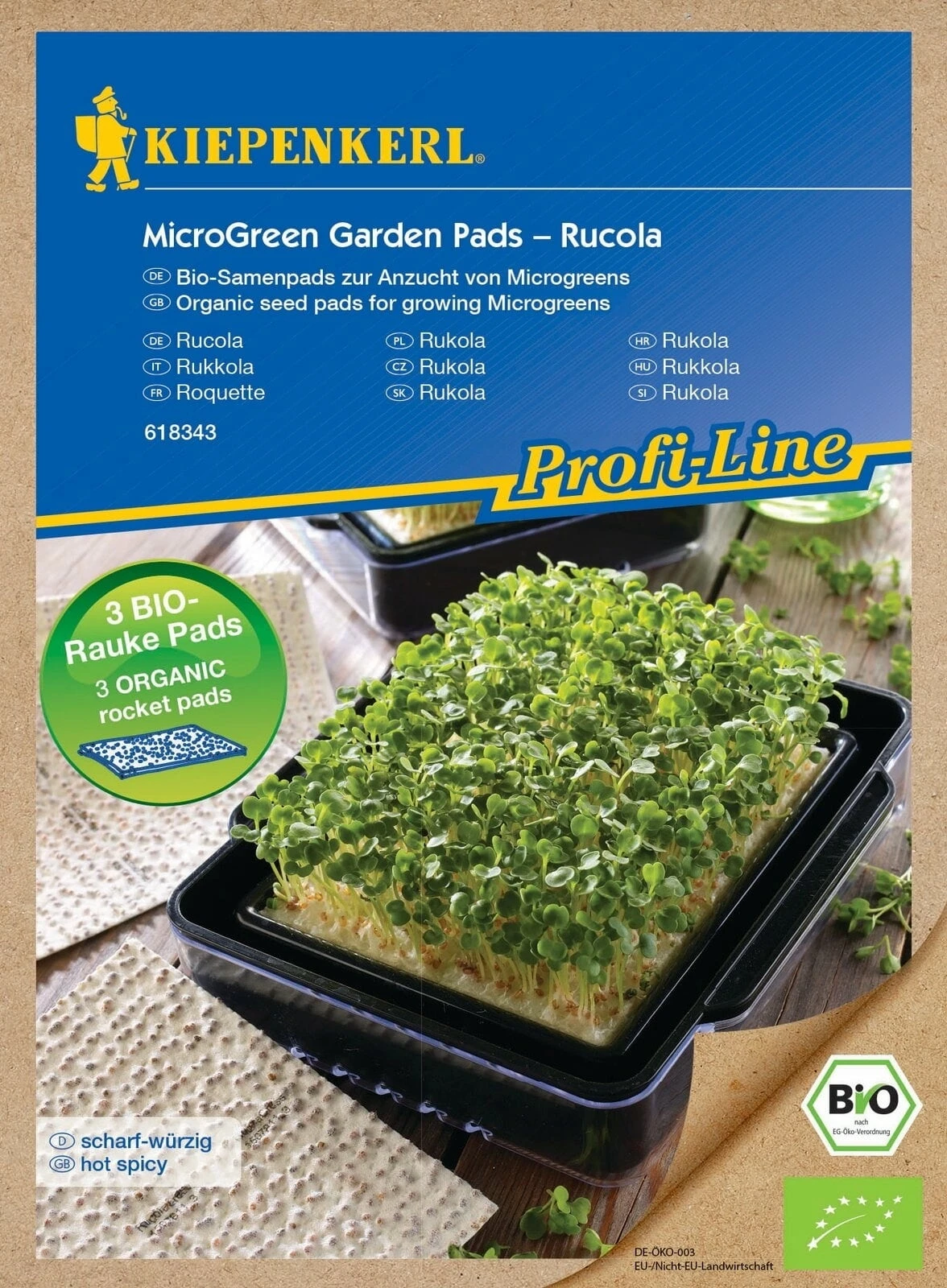 Bio Microgreen Pads Rucola, Nachfüllpad – Bild 2