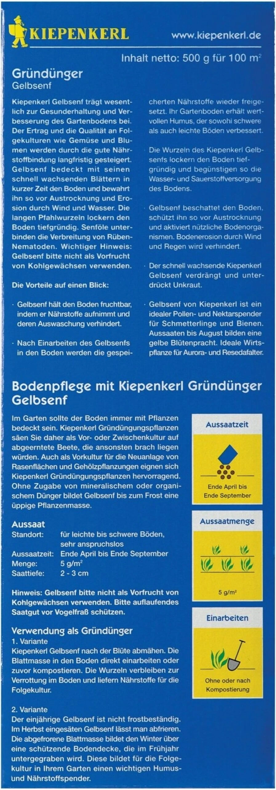 Gelbsenf (Mega-Pack), 500 G – Bild 2