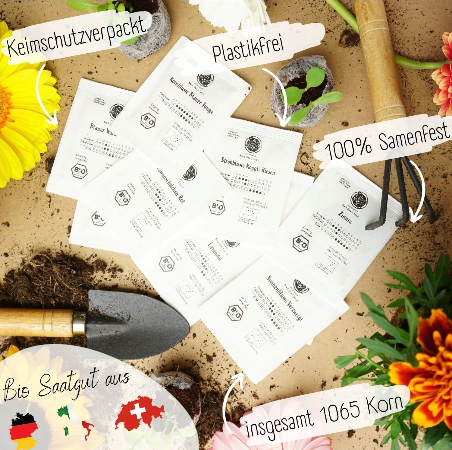 Bio Bienen Blumensamen Set – Bild 2