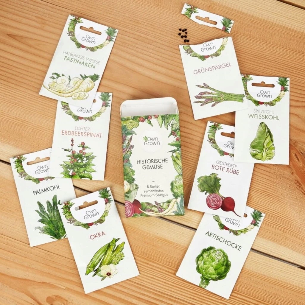 Historisches Gemüse 8er Saatgut-Set