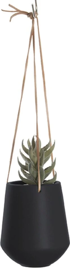 PRESENT TIME Hängetopf "Skittle" Medium, Matt Schwarz