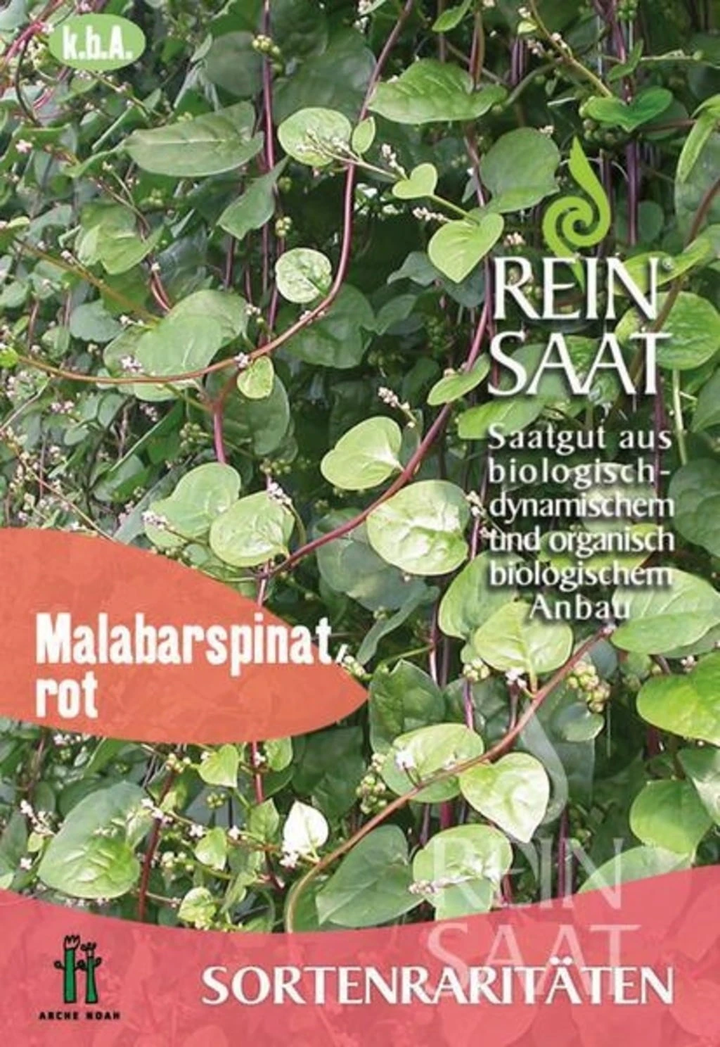 Sortenrarität "Roter Malabarspinat"
