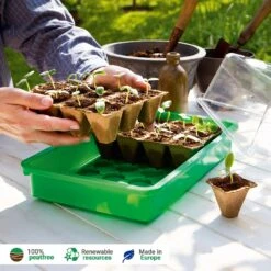 144 Anzuchttöpfe 5 Cm - 12 Strips à 12 Töpfe