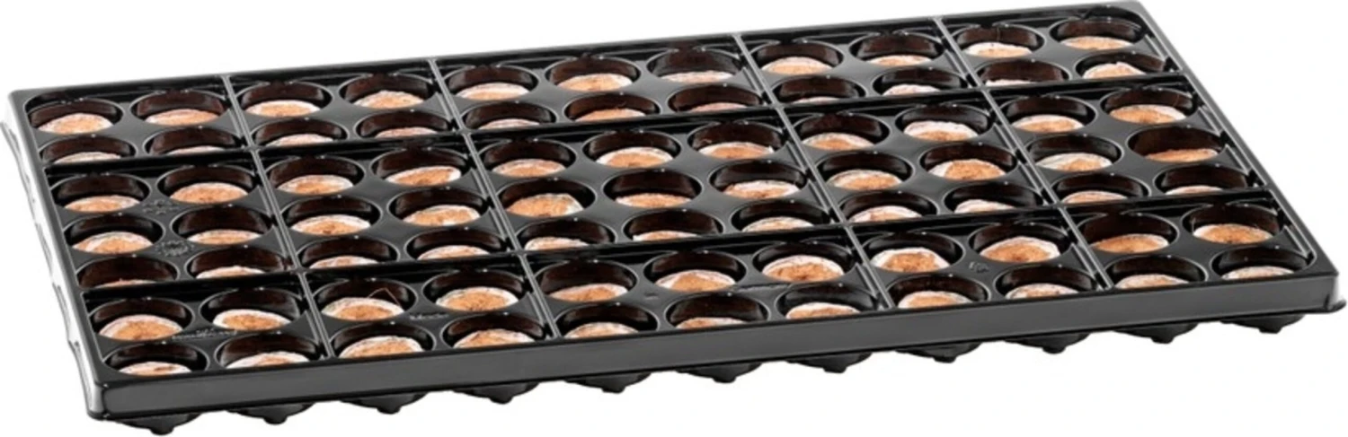 Coco Plug Tray Mit 77 Kokos-Quelltabletten