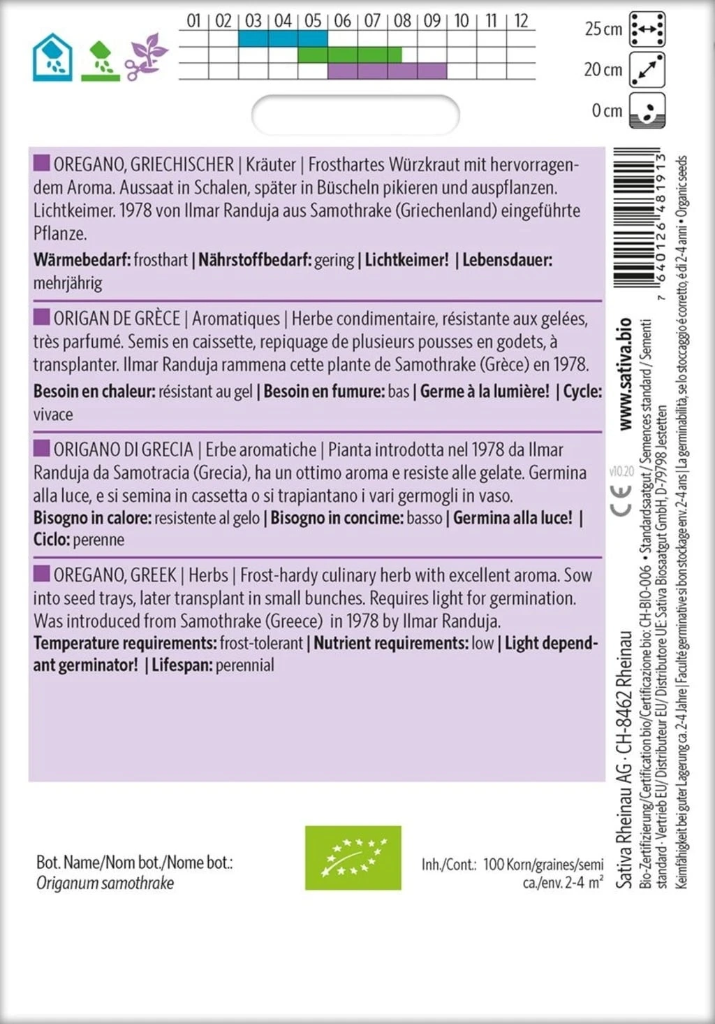 Bio KrĂ€uter "Oregano, Griechischer" â Bild 2