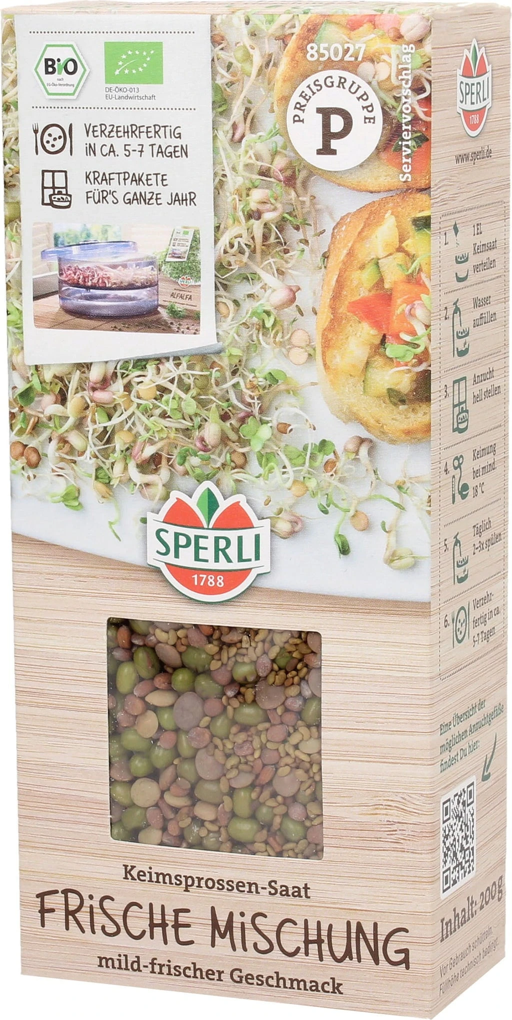 Bio Keimsprossen-Saat Frische Mischung – Bild 2