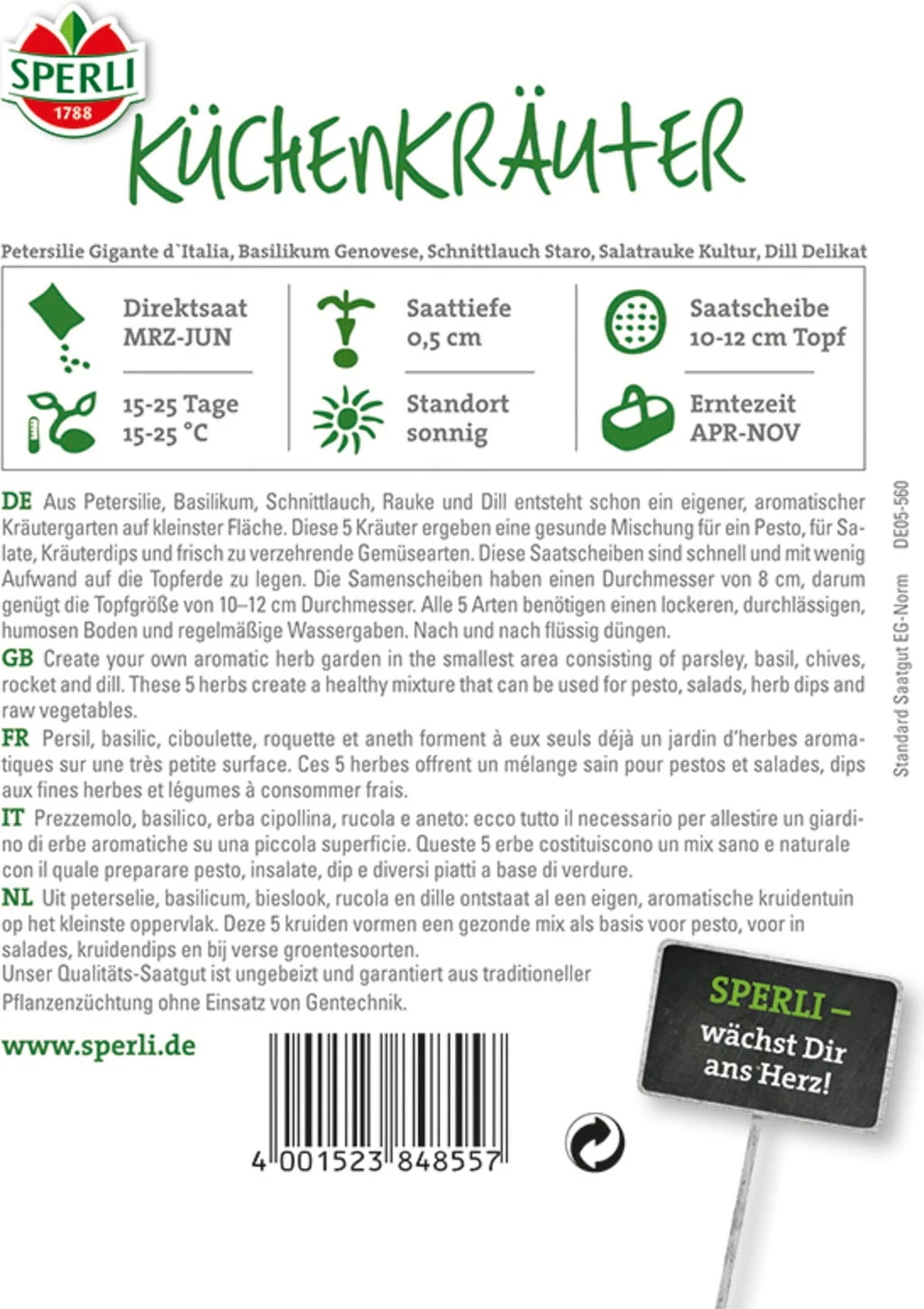 Küchenkräuter Kombination – Bild 2