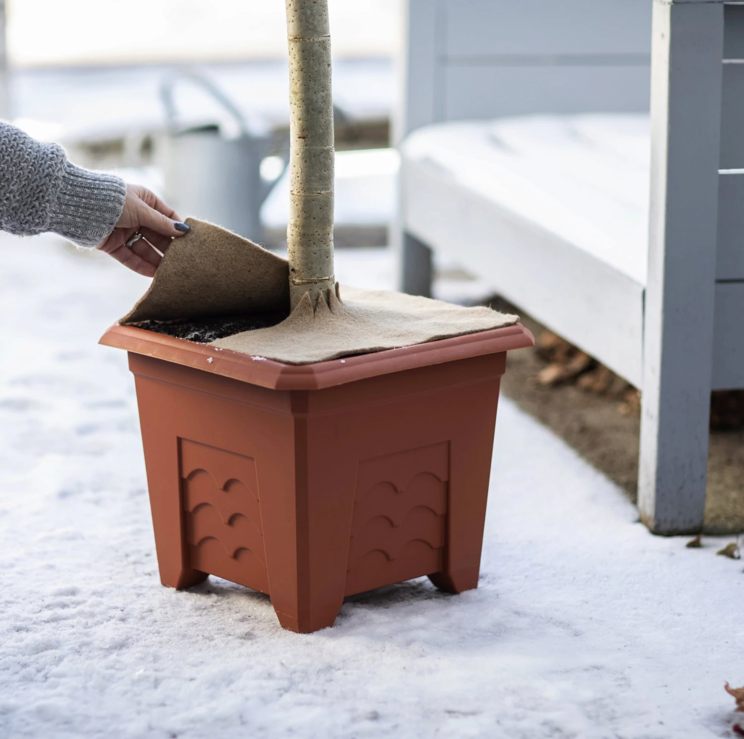 Windhager Jute Mulchmatte Öko, 30 X 30 Cm – Bild 3